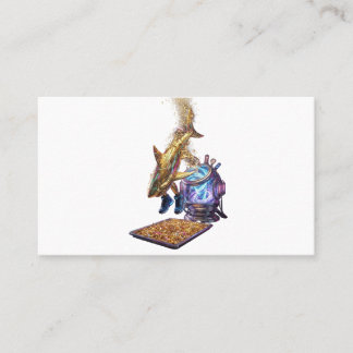 Tarjeta De Visita Modern Minimalist Luxury Cyber Shark - Neon Aesthe