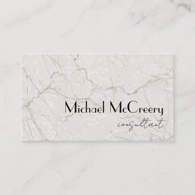 Tarjeta De Visita Modern Minimalist Masculine Luxury Professional (Anverso)