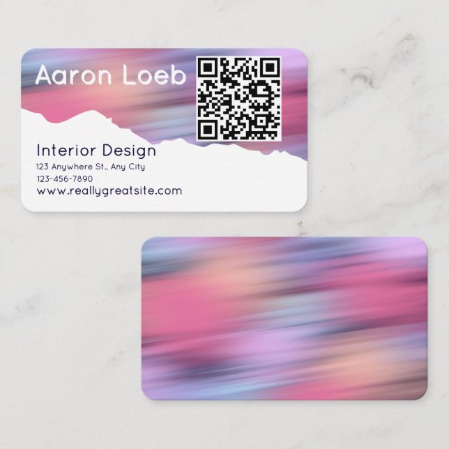 Tarjeta De Visita Modern Minimalist Professional Business Card (Anverso / Reverso)