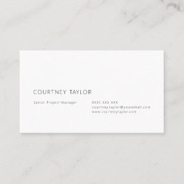 Tarjeta De Visita Modern minimalist professional business card
