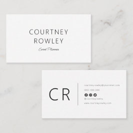 Tarjeta De Visita Modern minimalist professional business card