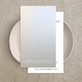 Tarjeta De Visita Modern Minimalistic Luminous Silver Professional