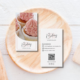 Tarjeta De Visita Modern Monogram Logo Bakery