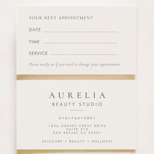 Tarjeta De Visita Modern Office Appointment Card (Subido por el creador)