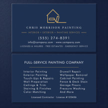 Modern Painter Painting Company Business Card