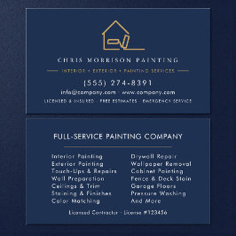Tarjeta De Visita Modern Painter Painting Company Business Card