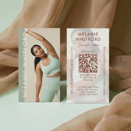 Tarjeta De Visita Modern Personal Trainer Fitness Influencer Photo