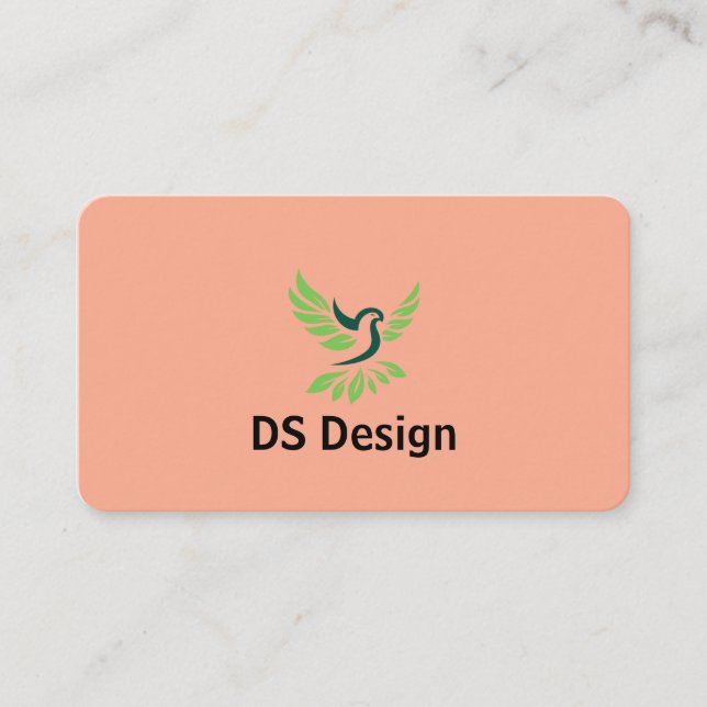 Tarjeta De Visita Modern Phoenix Logo Business Card (Anverso)