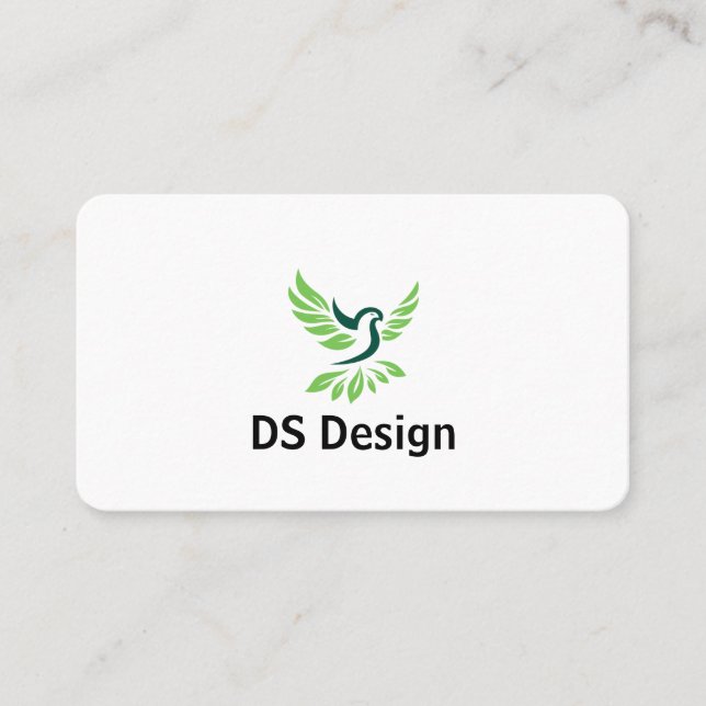 Tarjeta De Visita Modern Phoenix Logo Business Card (Anverso)