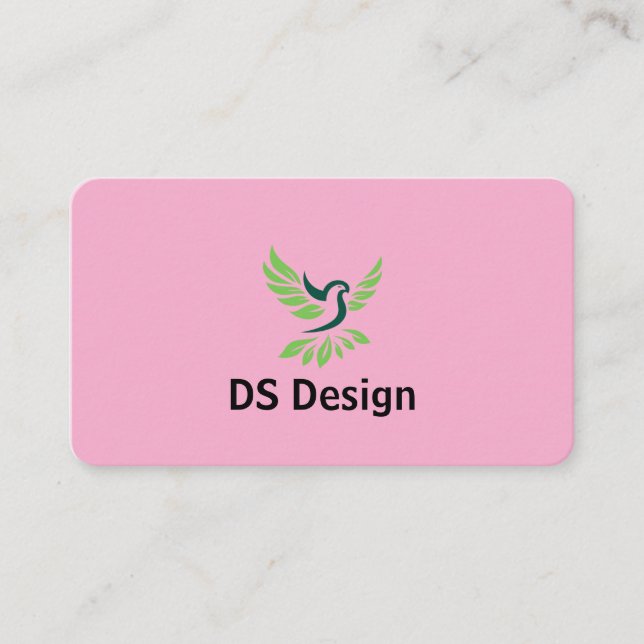 Tarjeta De Visita Modern Phoenix Logo Business Card (Anverso)