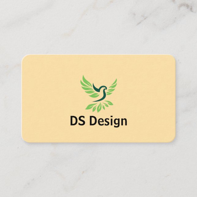 Tarjeta De Visita Modern Phoenix Logo Business Card (Anverso)