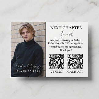 Tarjeta De Visita Modern Photo Graduation Announcement Card