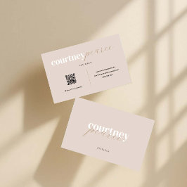 Tarjeta De Visita Modern professional business card with QR code