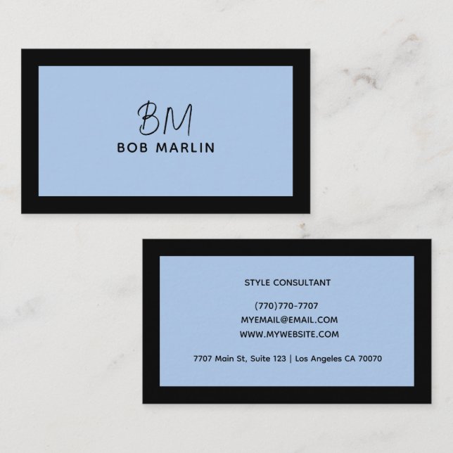 Tarjeta De Visita Modern Professional Minimalist Executive Generic (Anverso / Reverso)