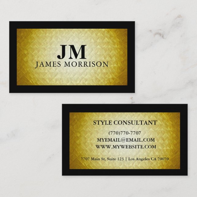 Tarjeta De Visita Modern Professional Minimalist Executive Generic (Anverso / Reverso)