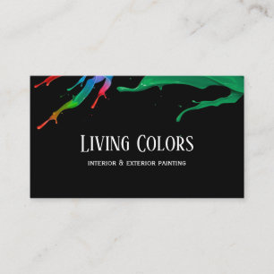 Tarjeta De Visita Modern Professional Painting Company Business Card