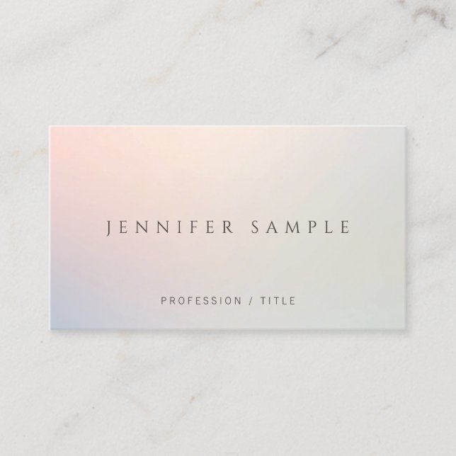 Tarjeta De Visita Modern Professional Simple Template Elegant (Anverso)