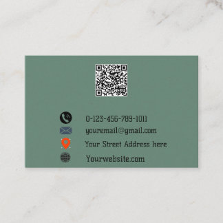 Tarjeta De Visita “Modern QR Code Business Card” 