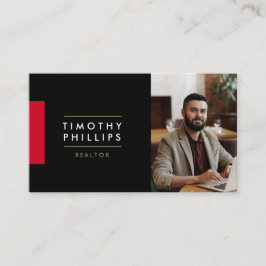 Tarjeta De Visita Modern Real Estate Agent Business Card 