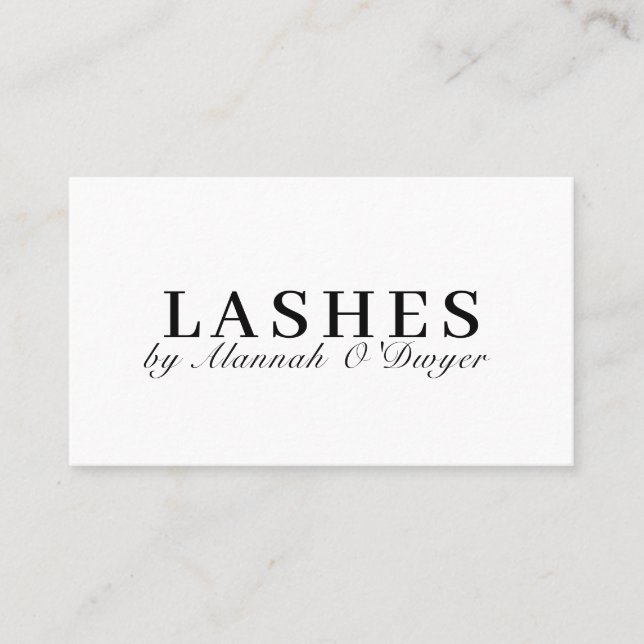 Tarjeta De Visita Modern, Simple, Elegant Business Card (Anverso)