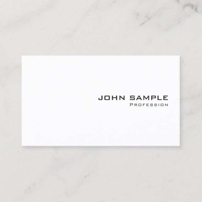 Tarjeta De Visita Modern Simple Template Elegant Professional (Anverso)