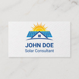 Tarjeta De Visita Modern Solar Energy Business Card