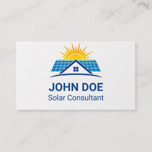 Tarjeta De Visita Modern Solar Energy Business Card