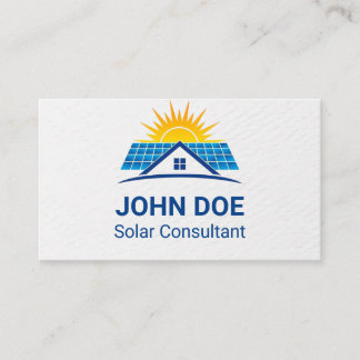 Tarjeta De Visita Modern Solar Energy Business Card