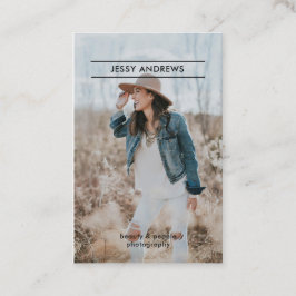 Tarjeta De Visita Modern Trendy Foto Visitenkarte