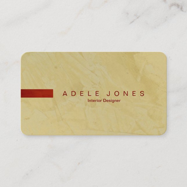 Tarjeta De Visita Modern Tuscan Sun Business Card (Anverso)