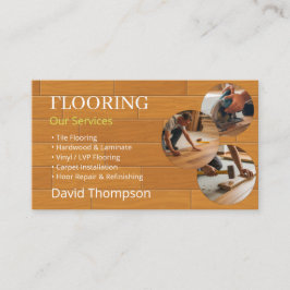Tarjeta De Visita Modern Wood Flooring Tile Service