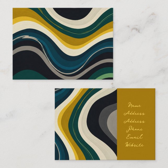 Tarjeta de visita moderna (Anverso / Reverso)