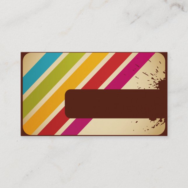 tarjeta de visita moderna (Anverso)