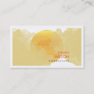 Tarjeta De Visita Moderna acuarela elegante artista profesional