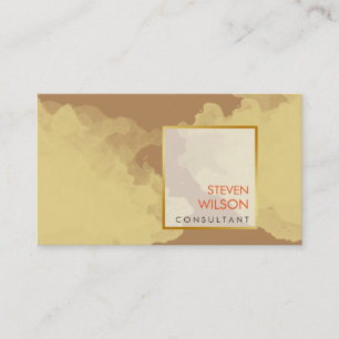 Tarjeta De Visita Moderna acuarela elegante artista profesional