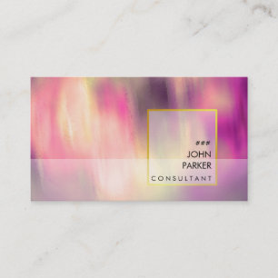 Tarjeta De Visita Moderna acuarela elegante artista profesional