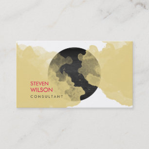 Tarjeta De Visita Moderna acuarela elegante artista profesional