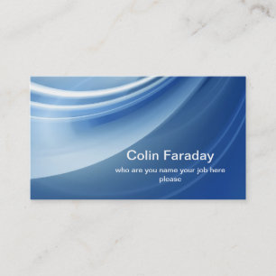 tarjeta de visita moderna azul