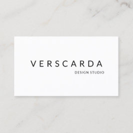 Tarjeta De Visita Moderna Belleza en estudio de diseño negrita y bla