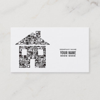 Tarjeta de visita moderna blanca de la plantilla