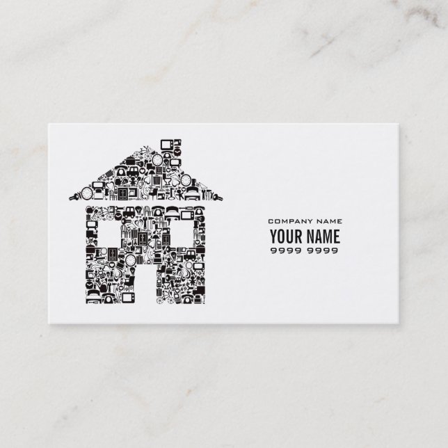 Tarjeta de visita moderna blanca de la plantilla (Anverso)