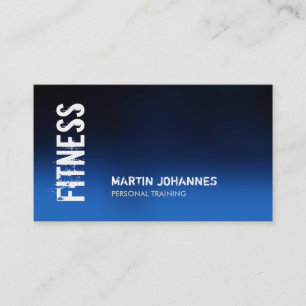 Tarjeta de visita moderna Blue Fitness
