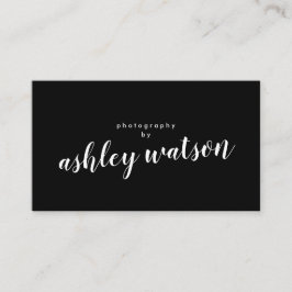 Tarjeta De Visita Moderna caligrafía simple manuscrita simple de col