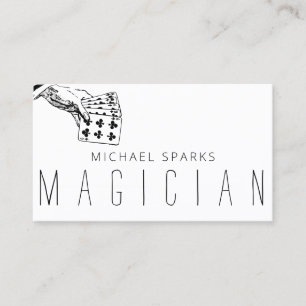 Tarjeta De Visita Moderna carta mágica póquer entretenimiento