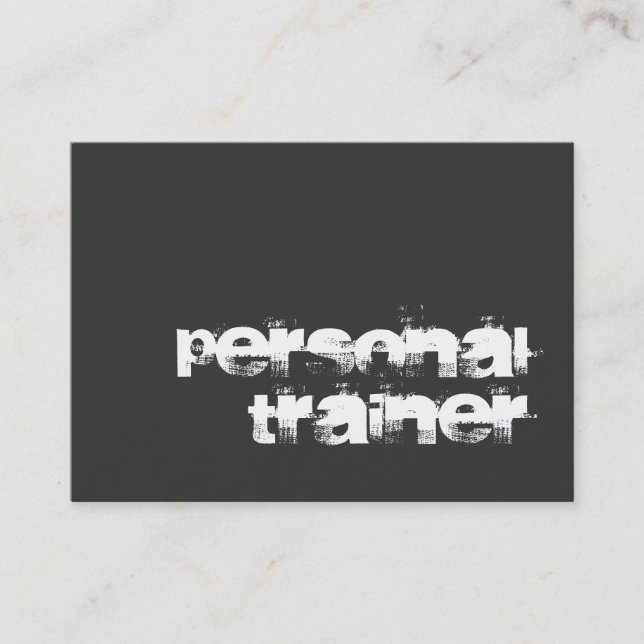 Tarjeta de visita moderna Chubby Unique Fitness Tr (Anverso)
