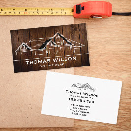 Tarjeta De Visita Moderna Construcción Handyman Carpenter Tools Made