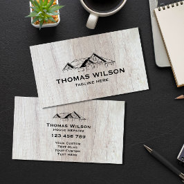 Tarjeta De Visita Moderna Construcción Handyman Carpenter Tools Made