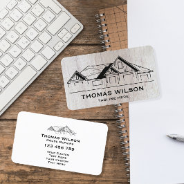 Tarjeta De Visita Moderna Construcción Handyman Carpenter Tools Made