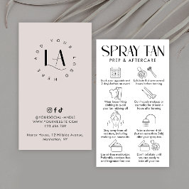 Tarjeta De Visita Moderna crema y blanco elegante de pulverización T