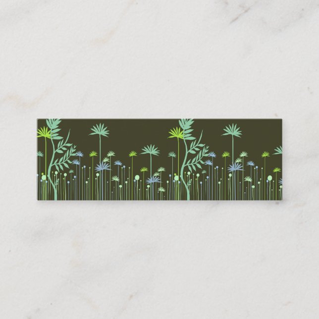 Tarjeta de visita moderna de la mamá de las flores (Anverso)